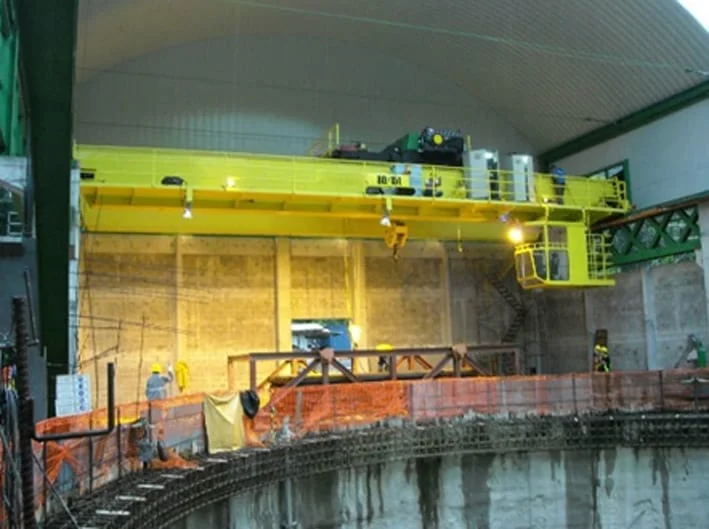 Jenmon engineered crane installed for deep tunnel construction works