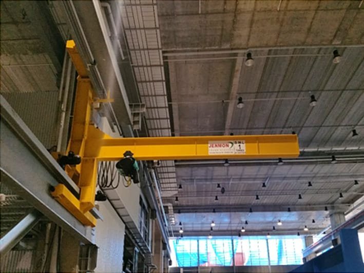Jenmon engineered crane installed for deep tunnel construction works